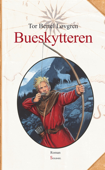 OMSLAG: SVARTDØLEN, STAVKIRKEEKSPERTEN OG VIKINGEN ANDERS KVÅLE RUE HAR LAGET OMSLAGET TIL BOKA BUESKYTTEREN.