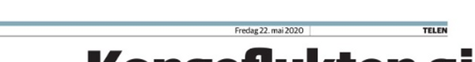 Avisa Telen, Notodden, fredag 22. mai 2020